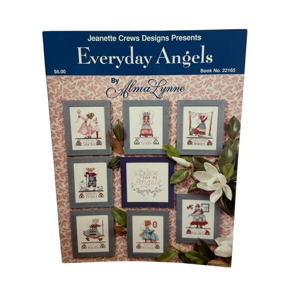 Jeanette Crews Designs Other - Vintage JEANETTE CREWS Cross Stitch Everyday Angels Alma Lynne Instruction Book